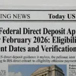 $2000 Federal Direct Deposit Approved for February 2026