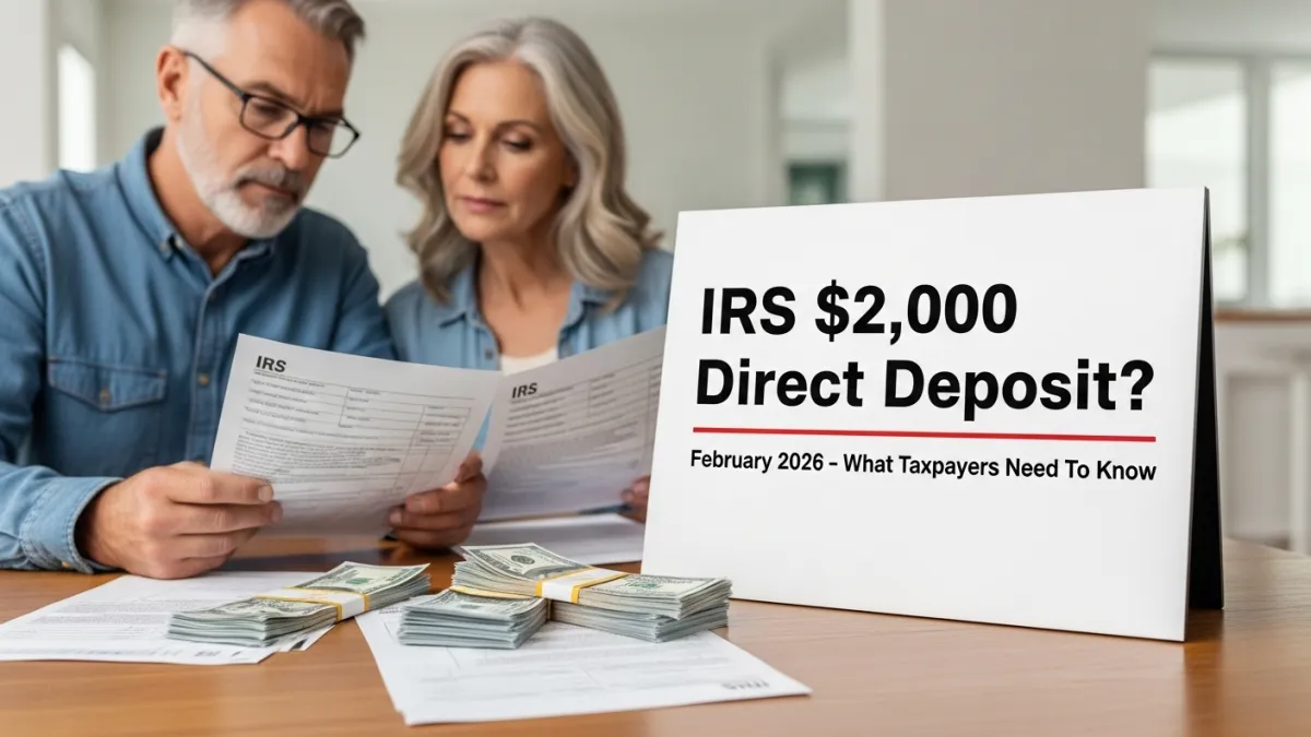 IRS Confirms $2,000 Direct Deposit for February 2026? What Taxpayers Need to Know